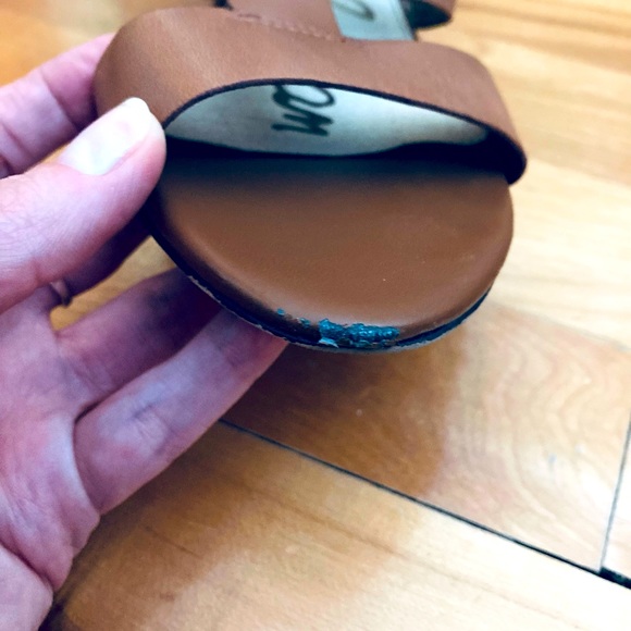 SAM EDELMAN tan women’s wedge sandals - SIZE 10 - Picture 6 of 9